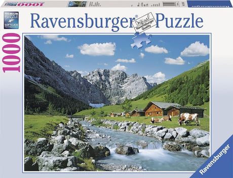 Puzzle Ravensburger Góry Karwendel, Austria - układanka - 1000 elementów