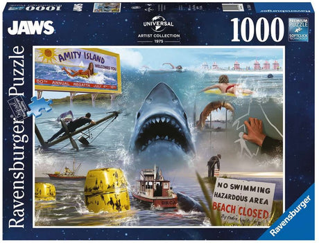 Puzzle Ravensburger szczęki - układanka 1000 elementów folia.