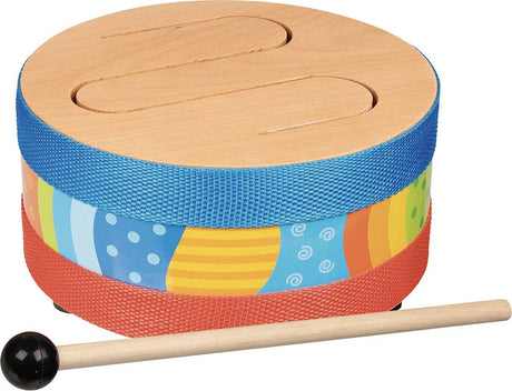 Instrument zabawkowy Goki - bęben - drewno - 3 lata