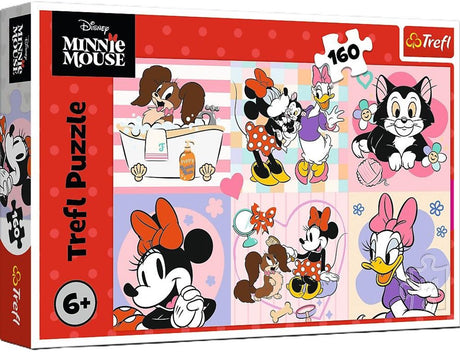 Puzzle Trefl kolorowe minnie dzień 160 - puzzle składające się ze 160 elementów