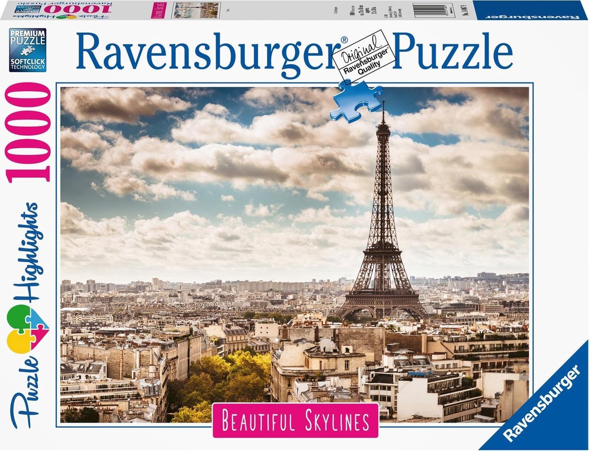 Puzzle Ravensburger Paryż - układanka - 1000 elementów