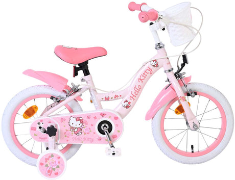 Rower dziecięcy Volare hello kitty - dziewczęcy - 14 cali - różowy - dwa hamulce ręczne