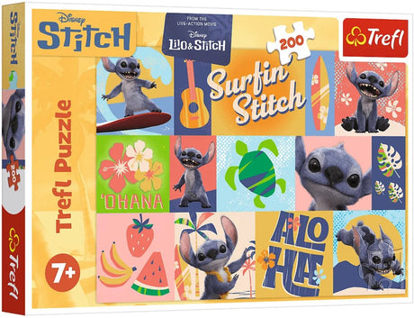Puzzle Trefl Disney Stitch film - 200 elementów - hawajskie przygody.