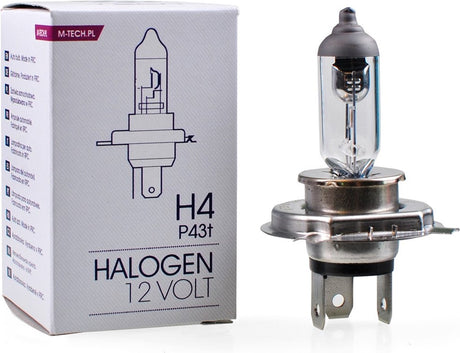M-tech - h4 12v 55w - basic - przezroczysty - za sztukę