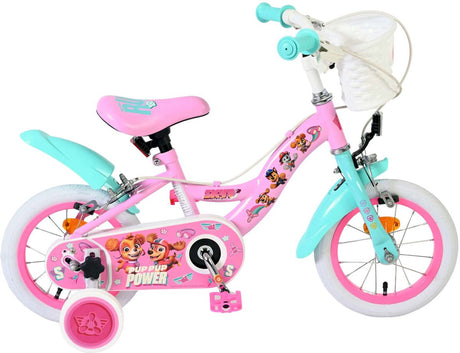 Rower dziecięcy Volare Paw Patrol - dziewczęcy - 12 cali - różowy - dwa hamulce ręczne