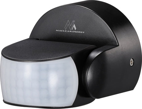 Maclean - czujnik ruchu pir na podczerwień - ip65 - czarny - zasięg 12m - 600 1200w - mce468 b