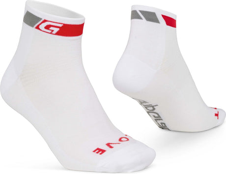 Gripgrab - klasyczne letnie skarpetki rowerowe nisko wycięte 1 para krótkich skarpetek coolmax - białe - unisex - rozmiar xs (35-38)