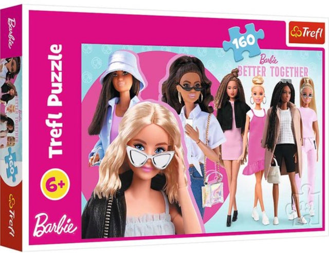 Trefl puzzle barbie 160 elementów - kolorowe puzzle dla dzieci.
