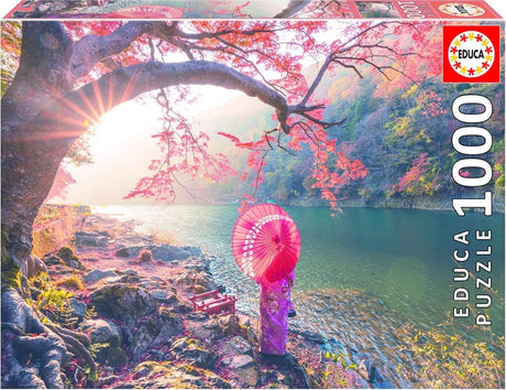 Educa puzzle Sunrise Katsura River Japan 1000 elementów.