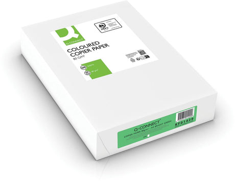 Kolorowy papier kopiujący Q-connect | a4 | 80g | opakowanie 500 arkuszy | jasnozielony