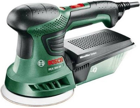 Szlifierka mimośrodowa Bosch pex 300 ae - 270 watów - płyta szlifierska 125 mm