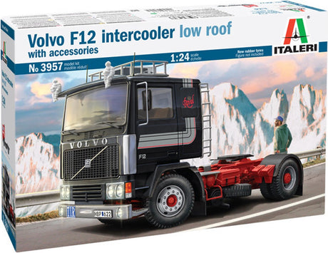 Model ciężarówki Italeri - 3957 Volvo F12 intercooler z niskim dachem, plastik - 1:24 - model budowy