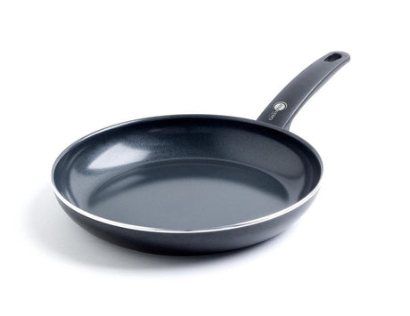 Patelnia Greenpan Cambridge 32cm - powłoka nieprzywierająca niezawierająca pfas - patelnia indukcyjna - patelnia ceramiczna - można piec w piekarniku do 180°c - zimne uchwyty - czarna