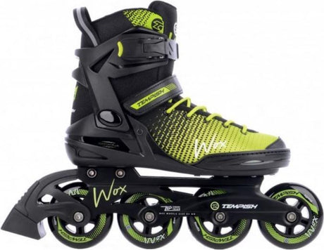 Rolki Tempish wox 84 dla dorosłych – koła 4x84mm – rolki fitness – czarno-zielone – rozmiar 38