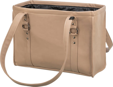 Trixie - torba dla psa w stylu miejskim - sztuczna skóra - cappuccino - 40x20x30 cm
