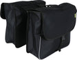 Dresco Basic Shopper podwójna torba rowerowa 32 litrowa nylonowa czarna
