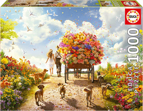 Educa - puzzle - 1000 elementów - bogactwo kwiatowe