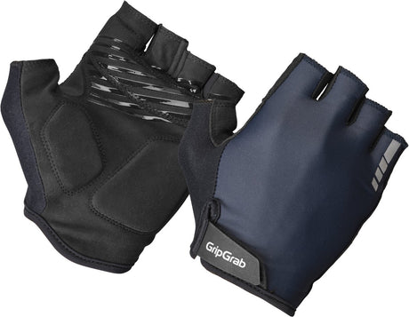 Gripgrab - wyściełane letnie rękawiczki rowerowe Ride z krótkimi palcami i wyściółką - unisex - granatowe