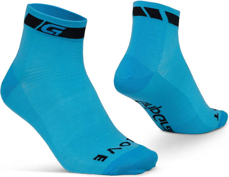 Gripgrab - classic low cut zomer fietssokken 1 paar korte coolmax sokken - blauw - unisex - maat xs (35-38) 35-38