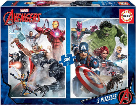 Marvel Mania - puzzle 2 x 500 elementów