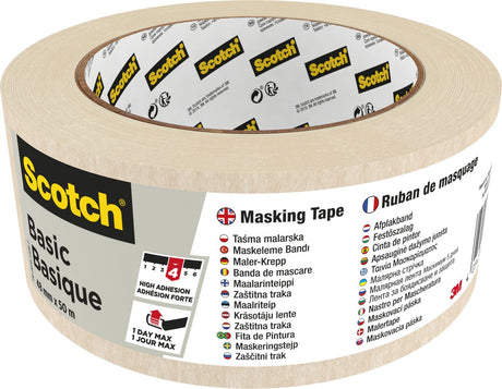 Taśma maskująca Scotch basic 48mmx50m beżowa |