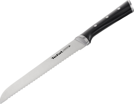 Nóż do chleba Tefal Ice Force - 20 cm - stal nierdzewna - ergonomiczny uchwyt - do chleba i ciastek
