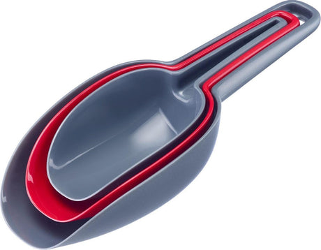 Zestaw łyżek miarowych Westmark, 3 sztuki, pojemność: 50 100 150 ml, tworzywo sztuczne, wolne od BPA, trial, kolor antracytowy, 90902270