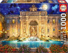 Educa - puzzle - 1000 elementów - fontanna di Trevi - układanka