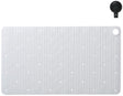 Sealskin ribb - antislip badmat 40x70 cm - wit - inclusief zwarte haak
