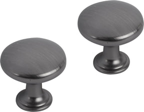 Differnz | meubelknop rond - bol | 30 mm | gun metal