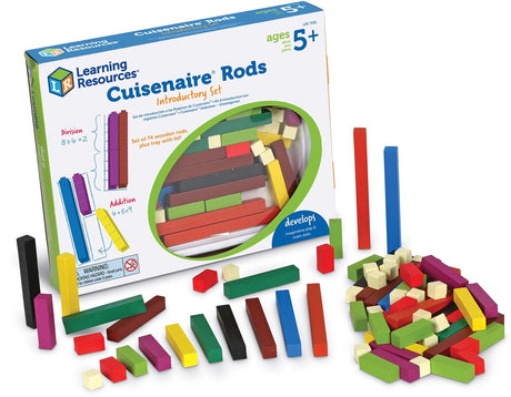 Materiały dydaktyczne Drewniane pręty matematyczne Zabawki edukacyjne - drążki cuisenaire. - 3+