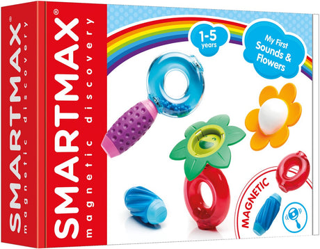 Smartmax moje pierwsze dźwięki kwiaty - magnetyczne dźwięki kwiatów - zestaw do budowania zmysłów dla maluchów - zabawki edukacyjne - od 1 roku życia