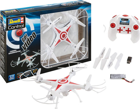 Pojazd zdalnie sterowany Revell - 23858 zdalnie sterowany quadrocopter - gotowe! gotowy model wideo rc -