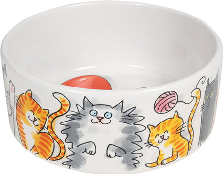 Blond amsterdam voerbak aardewerk cat 15,5x6,5cm multi one size