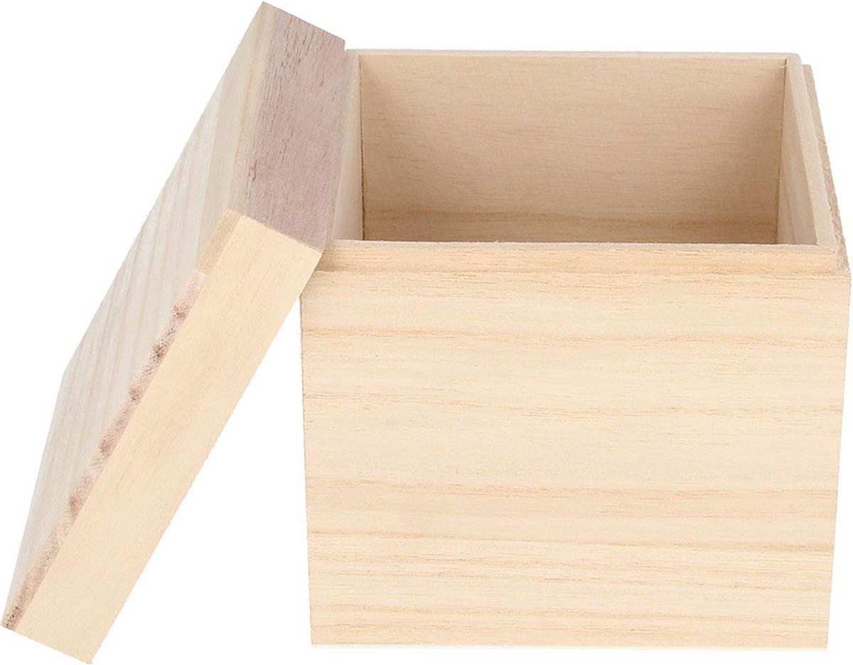 Pudełko drewniane Artemio 12x12x12 cm -