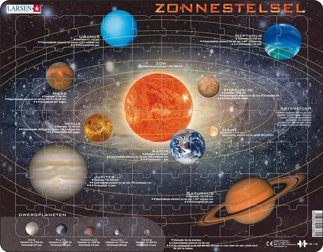 Puzzle Larsena Układ Słoneczny, 70 elementów.