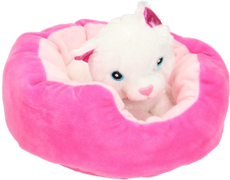Toi Toys bv 4x pluszowy pies lub kot w pluszowym koszu