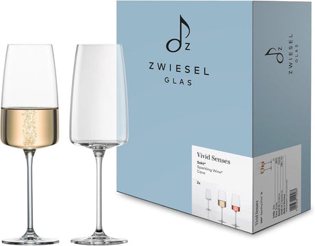 Zwiesel szkło żywe zmysły kieliszek do szampana światło świeże 77 - 0,388 ltr - zestaw 2 szt.