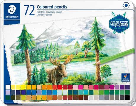 Kredki Staedtler Design Travel - metalowe etui, 72 kolory