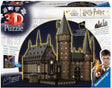 Puzzle 3D Ravensburger Harry Potter Hogwart Wielka Sala Nocna edycja.