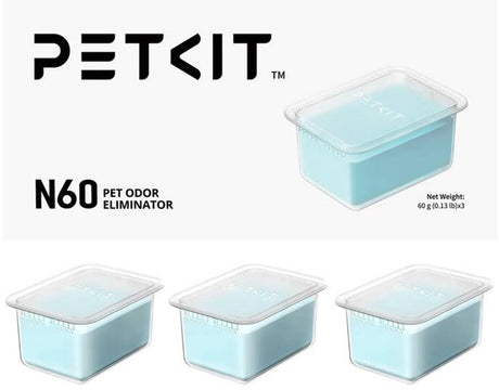Petkit - środek do usuwania zapachów zwierząt n60 - 3 sztuki - kuweta automatyczna purobot ultra purobot max pro