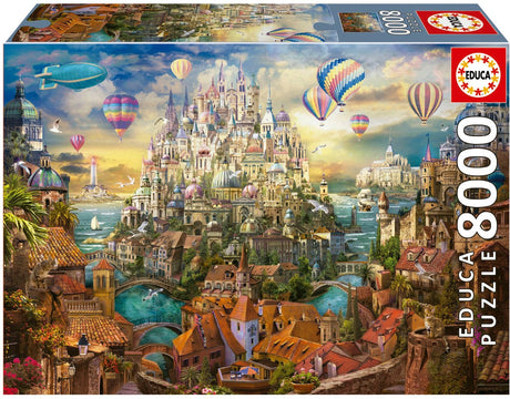 Educa - puzzle 8000 elementów - miasto marzeń - układanka