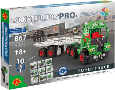 Konstruktor zabawek Alexander pro - super ciężarówka (10w1) - 867szt