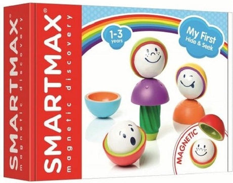 Smartmax moja pierwsza kryjówka - magnetyczne zabawki sensoryczne - zestaw do układania z szalonymi twarzami - zabawki edukacyjne dla maluchów - od 1 roku