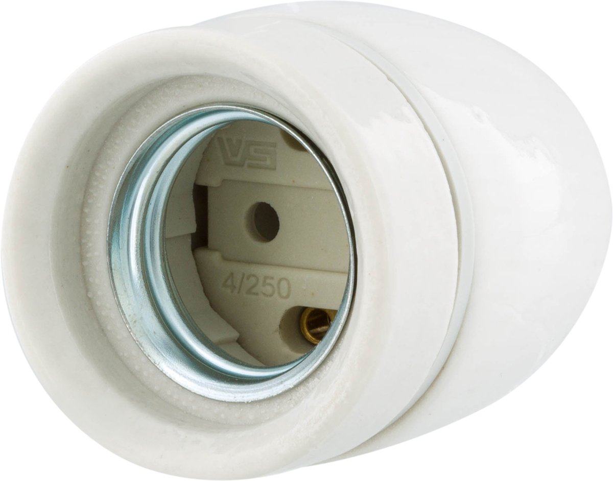 Oprawa Q-link - e27 - żaroodporna - max 100w - biała