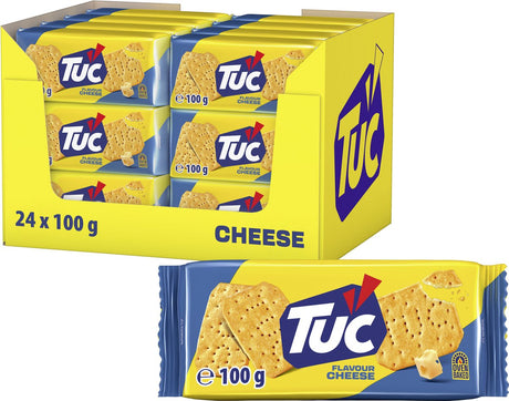 Tuc krakersy serowe - 24 x 100g - przekąska - do napojów - pieczone w piekarniku - przekąski - krakersy - przekąska - smaczne z filmem - ser