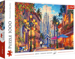 Puzzle Trefl 1000 elementów - Puzzle Barcelona Hiszpania.