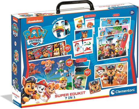 Patrol Psi Clementoni - super edukit - 7 gier w 1 - zabawki edukacyjne - mówiący długopis - od 3 lat