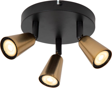 Lucide Tiana - reflektor sufitowy (lampa sufitowa) - 3xgu10 - kolor szampański | istotne