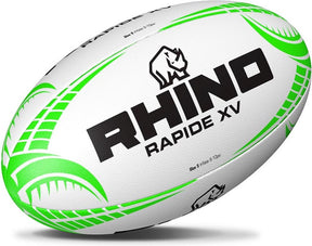 Rhino rapide xv rugby ball wit 5